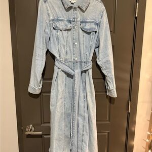 Ava & Viv Light Blue Denim Maxi Dress